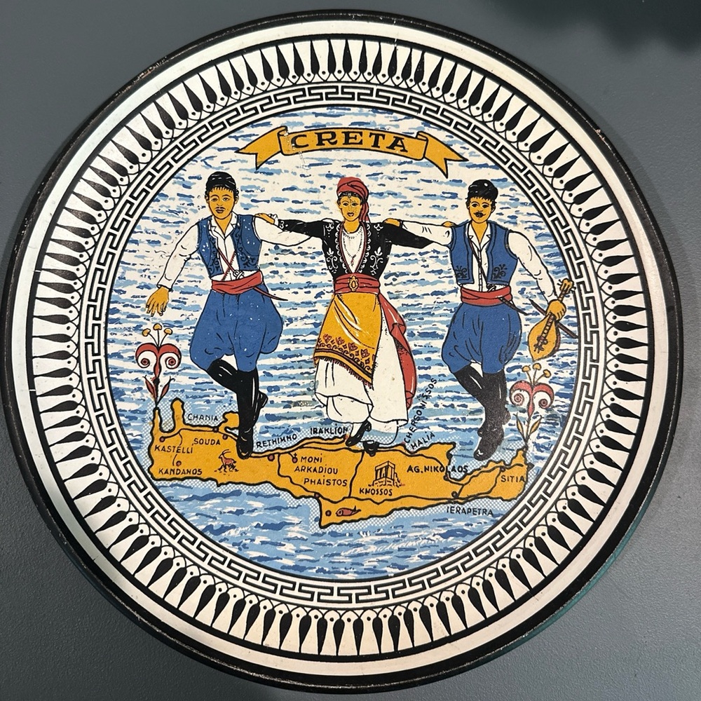 Crete Greece Decorative Plate Ceramic